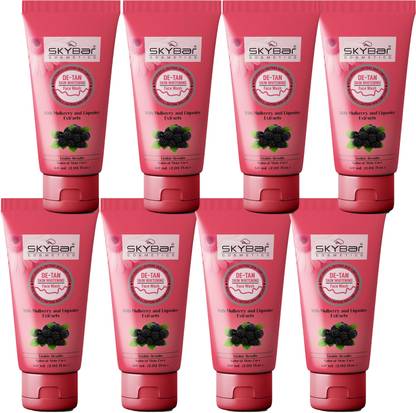 Peregrine SKYBAR D-TAN FACEWASH FOR DARK SKINJ DAN REMOVES & BRIGHTER SKIN PACK OF 60g x 8 Face Wash