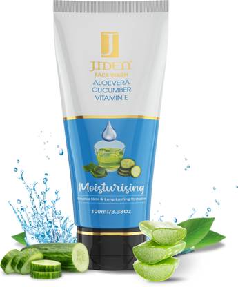 JIDEN Moisturizing Aloe Vera Face Cleanser for Skin Elasticity/Tightens Pores Face Wash