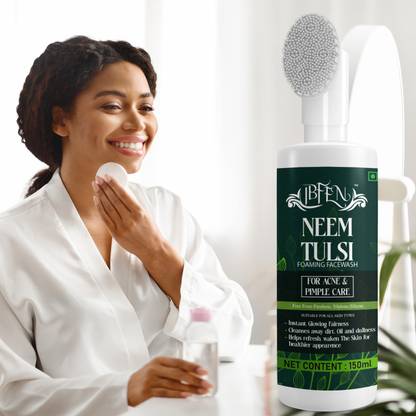 IBFEN Neem Tulsi For Men & Women} Skin Radiance Formul, Removes Tanning & Pollution Face Wash