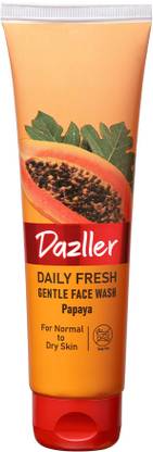 Dazller Daily Fresh – Papaya, Daily Use, Soap-free, Enriched with Papaya & Aloe Vera, Gentle Face Wash