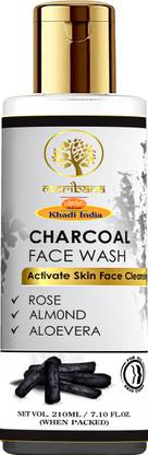 MeriBana Khadi HERBAL'S Bamboo Charcoal , Detoxifies Skin  Face Wash