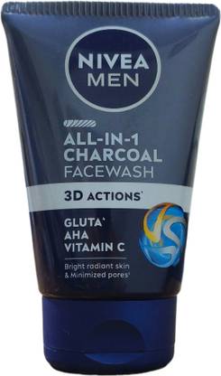 NIVEA MEN All-in-1 charcoal Face Wash