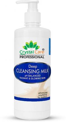 Crystal Care Cleansing Milk, Enriched With Milk Extracts, Removes Impurities | Paraben-Free, Sulfate-Free | Suitable for All Skin Types Face Wash