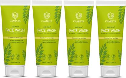 CAMISTA Anti Acne with Neem, Aloe Vera Extract & Salicylic Acid for Oil & Pimple Control Face Wash