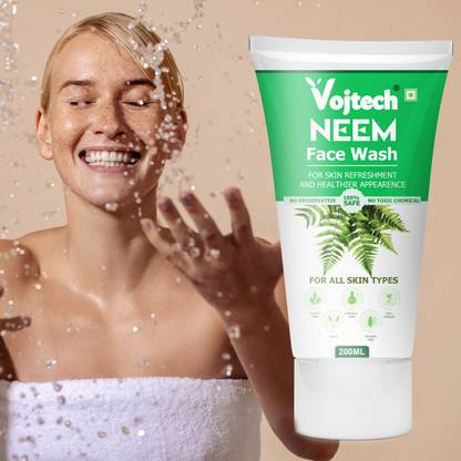 Vojtech Neem Acne Daily FaceWash For Healthy & Hydrated~ Keeps Skin Healthy~ Men Women Face Wash