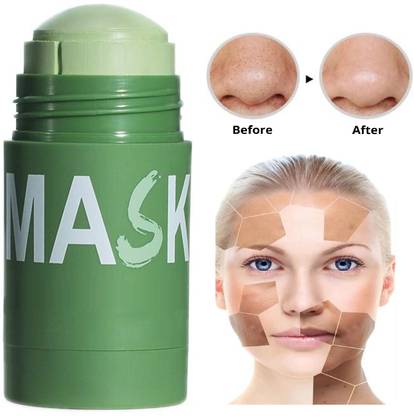 YAWI Green Tea Herbal Cleansing Mask Stick for Face For Blackheads, Whiteheads