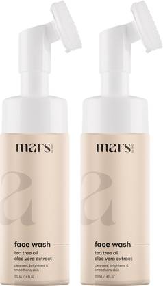 mars by GHC Foaming  With Built-in Brush, Tea Tree, Aloe Vera, Vitamin C-No Paraben Face Wash