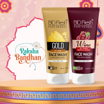 Biofresh Pure Herbal 24 Carat Gold & Wine  Face Wash