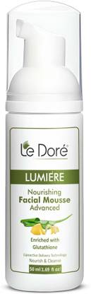 Le Dore Lumiere Advanced Oil Cleansing Nourishing Mousse (Foam ) Enriched with Glutathione (50ml) Face Wash