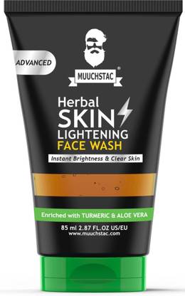 MUUCHSTAC Herbal Skin Lightening Haldi Enriched  with Aloe Vera Extracts Face Wash