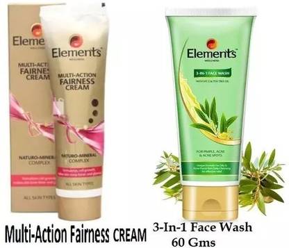 Siyako Multi-Action Fairness Cream 100g & 3-in-1  60g | With Niacinamide, Vitamins, Salicylic Acid & Tea Tree | Skin Brightening, Fairness, Oil Control, Hydration & Anti-Ageing Skincare Combo for Men & Women Face Wash