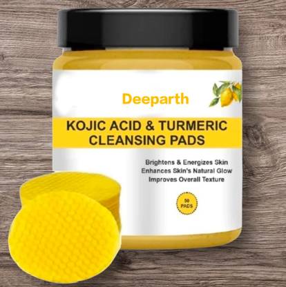 Deeparth Turmeric Kojic Acid Pads For Skin Cleansing (Pack_1) Face Wash