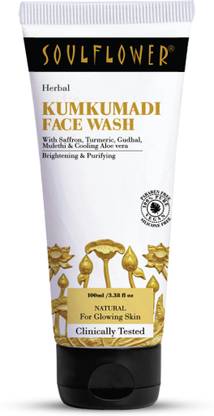 Soulflower Kumkumadi for Clear & Glowing Skin | Dark Spots & Acne | Face Wash