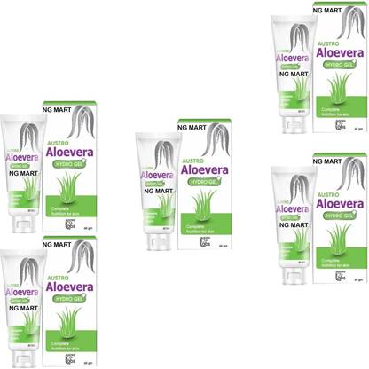 NG MART AUSTRO ALOE VERA FACE GEL FOR SKIN CLEANSING PACK OF - 5 Face Wash