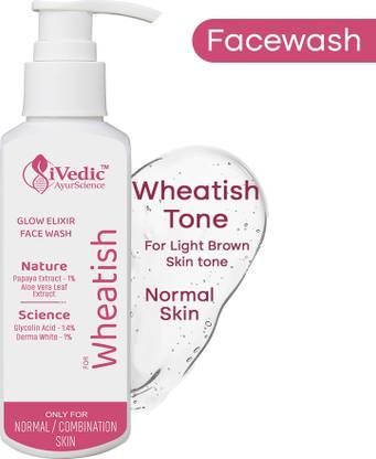 iVedic AyurScience Skin Brightening Cleanser - Only For Normal Skin with Wheatish tone Face Wash