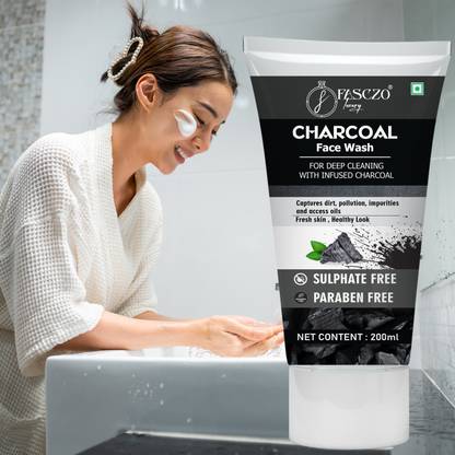 Fasczo Charcoal  To Remove Tanning & Dirt,' Glowing Complexion,' Man Women Face Wash