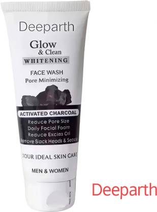 Deeparth Activated Charcoal Anti-Pollution for Deep Pore Cleaning, 100ml | Removes Dirt & Impurities | Suitable for Acne Prone Skin | CFW057 for Face Wash