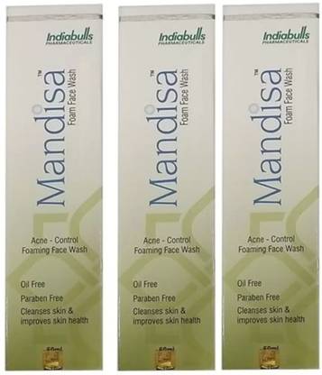 MANDISA OILY TO NORMAL SKIN FOAM FACE WASH 100ML-(PACK OF 3) Face Wash