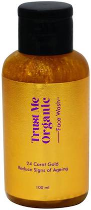 TRUST ME ORGANIC 24 Carat Gold Reduce Signs of Ageing |  for Glowing Skin | Reduce Dark Spot and Improves Skin Texture Face Wash