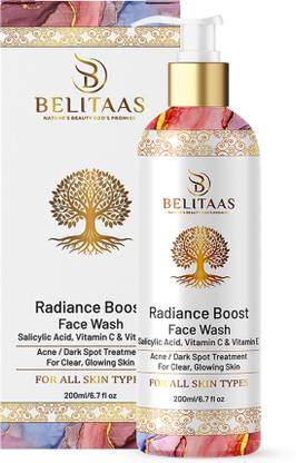 Belitaas Salicylic Acid (2%)  Non-Irritating Sulphate Free, Pimple & Oil Control Face Wash
