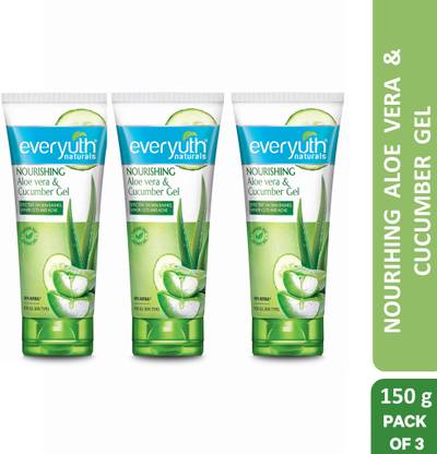 Everyuth Naturals Nourishing Aloe Vera & Cucumber Gel| Protects from Acne, Cuts & Rashes Face Wash