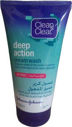 Clean & Clear Deep Action Cream Wash 150 mL Face Wash
