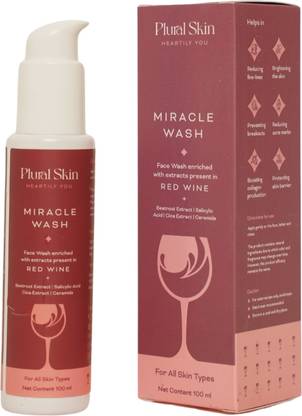 Plural Skin Miracle Wash Red Wine Based  Face Wash