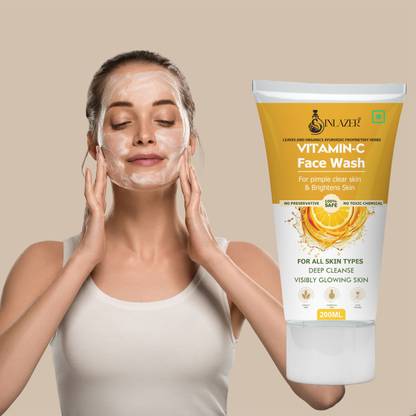 inlazer Vitamine C Facewash For Men & Women Skin Brightening ` Skin Hydration` Even Tone Face Wash