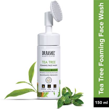 DR.RASHEL Tea Tree Foaming FaceWash To Prevent Acne & Breakouts Rejuvenates Freshness Face Wash