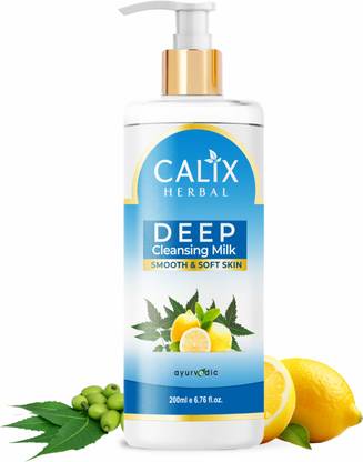 calix Herbal Deep Cleansing Milk for Radiant, Youthful & Acne free Skin Face Wash
