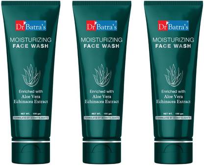 Dr Batra's  Moisturizing - 300ml (pack of 3, 100ml each) Face Wash