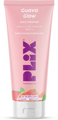 The Plant Fix Plix Guava Juicy Mini Cleanser | For Skin Brightening With Vitamin C Face Wash