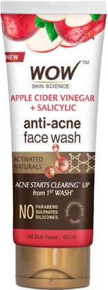 WOW SKIN SCIENCE Apple Cider Vinegar  100mL Tube Face Wash