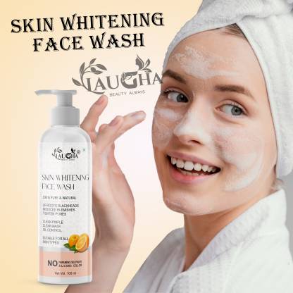 Laugha Skin Whitening & Brightening  | Skin lightening | Even skin tone | Skin soothing | Daily Gentle Face Cleanser For Tan, Pigmentation, Uneven Tone Face Wash
