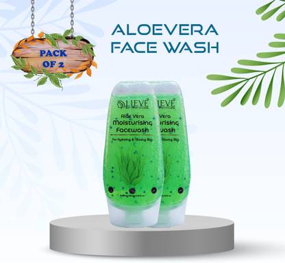 lieve Aloe Vera Moisturising For Hydrating & Glowing Skin Pack of 2 Face Wash