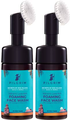 Pilgrim Volcanic Lava Ash Foaming  with Brush Face Wash
