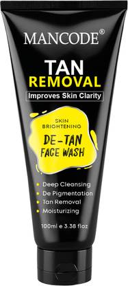 MANCODE Tan Removal Face wash Instant Deep Cleansing Moisturizing Improves Skin Clarity Face Wash