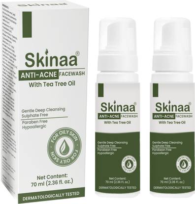 SKINAA Anti-Acne With Tea Tree Gentle Deep Cleansing Sulphate Free Men & Women All Skin Types  Face Wash