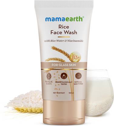 Mamaearth Rice Water & Niacinamide for Glass Skin  Face Wash