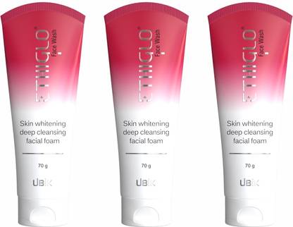 ETHIGLO Skin Lightening  with Kojic Acid, Niacinamide & Vitamin C Face Wash