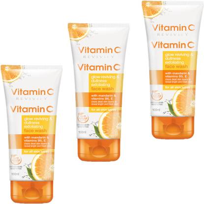 Peregrine VITAMIN - C SKIN FRUIT FACEWASH FOR SPOTS ,DULLNESS REMOVES & GLOWING SKIN PACK OF 150g x 3 Face Wash