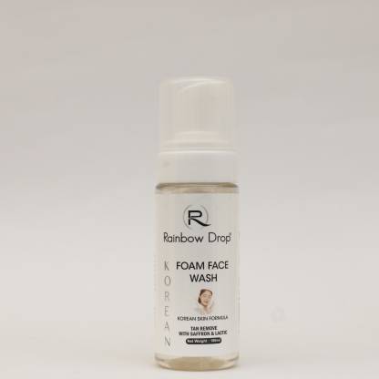 rainbow drop KOREAN FOAM FACE WASH TAN REMOVE WITH SAFFRON AND LACTIC Face Wash