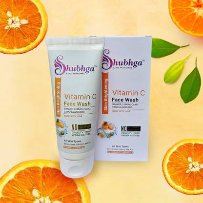 Shubhga Vitamin C Skin Brightening  Face Wash