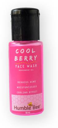 Humble Bee Cool Berry  No Sulphates and Parabens for Deep Cleansing Dirt removal, oil control-Acne Control  Face Wash