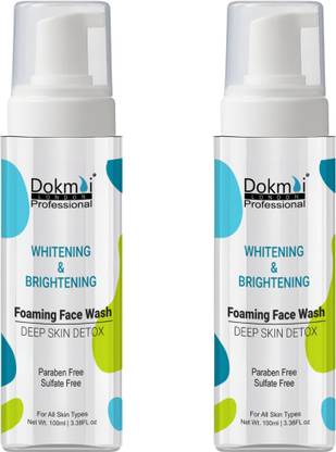 DOKMAI LONDON Whitening & Brightening Foaming face wash Deep skin Detok| Parabeen Free| Sulhpate Free| 100ml (pack 2) Face Wash