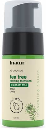 inatur Tea Tee Foaming | Gentle Cleanser For Acne and Oil Control Face Wash