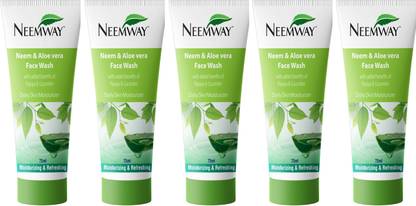 NEEMWAY Pack of 5 Neem Aloe Vera Anti Pimple Face Wash