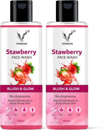 VITRACOS Brightening strawberry  for Skin Blush And Glow Cleaning And Skin Hydrating Face Wash