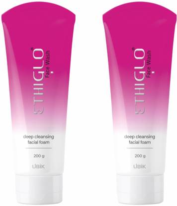 ETHIGLO Skin Lightening  with Kojic Acid, Niacinamide & Vitamin C Face Wash