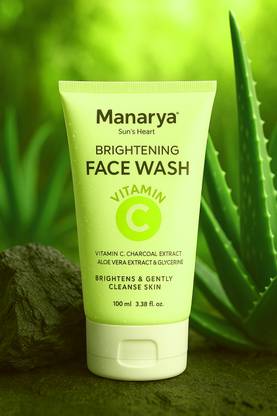 Manarya Sun's Heart Oil Control & Glowing Skin Gel Vitamin C With Activated Charcoal Face Wash